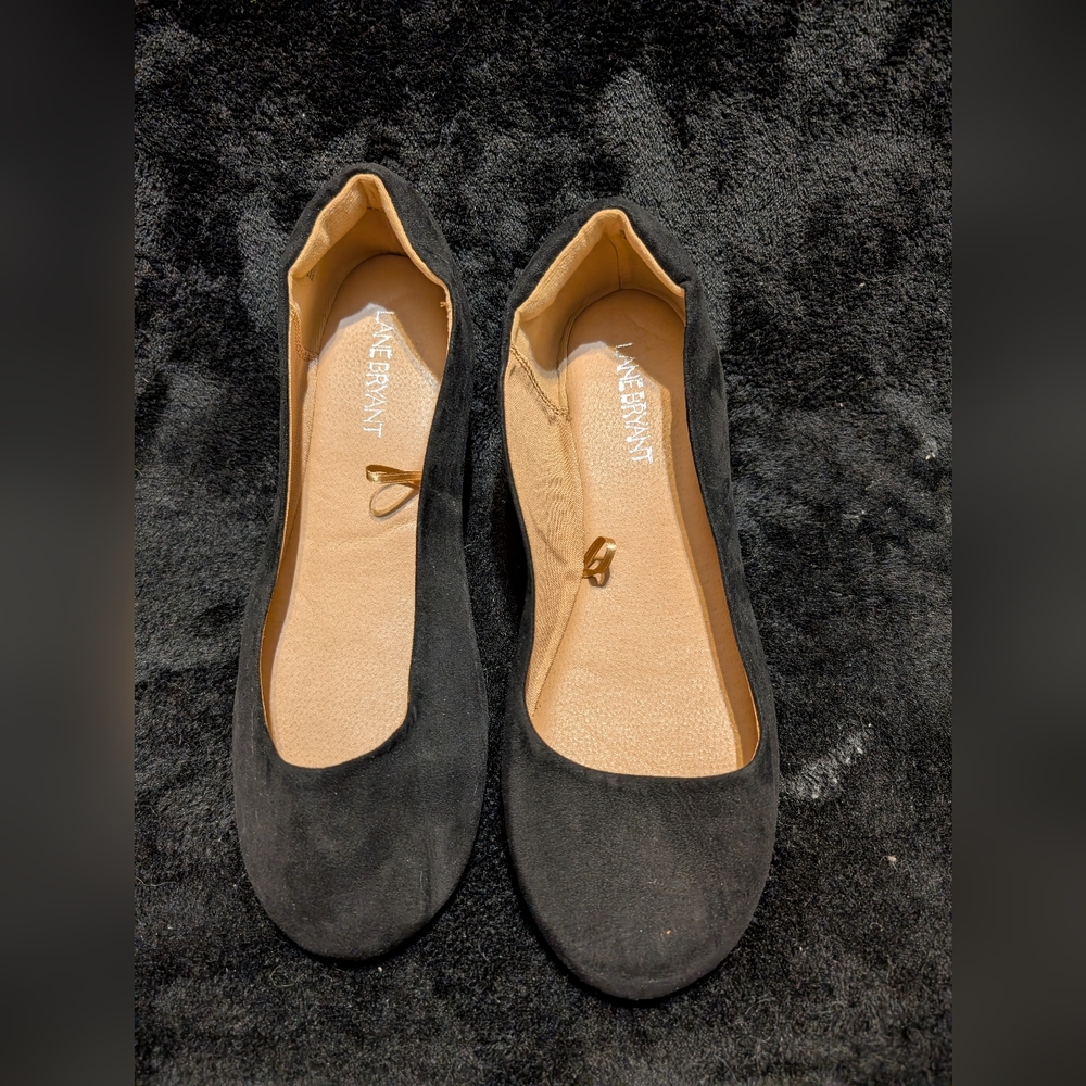 3 for $20 / Lane Bryant Black Suede Flats
